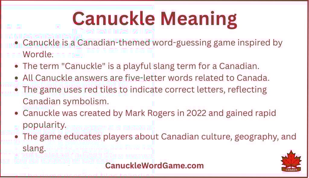 Meaning of Canuckle